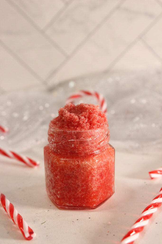 Candy Cane Christmas Lip Scrub Recipe