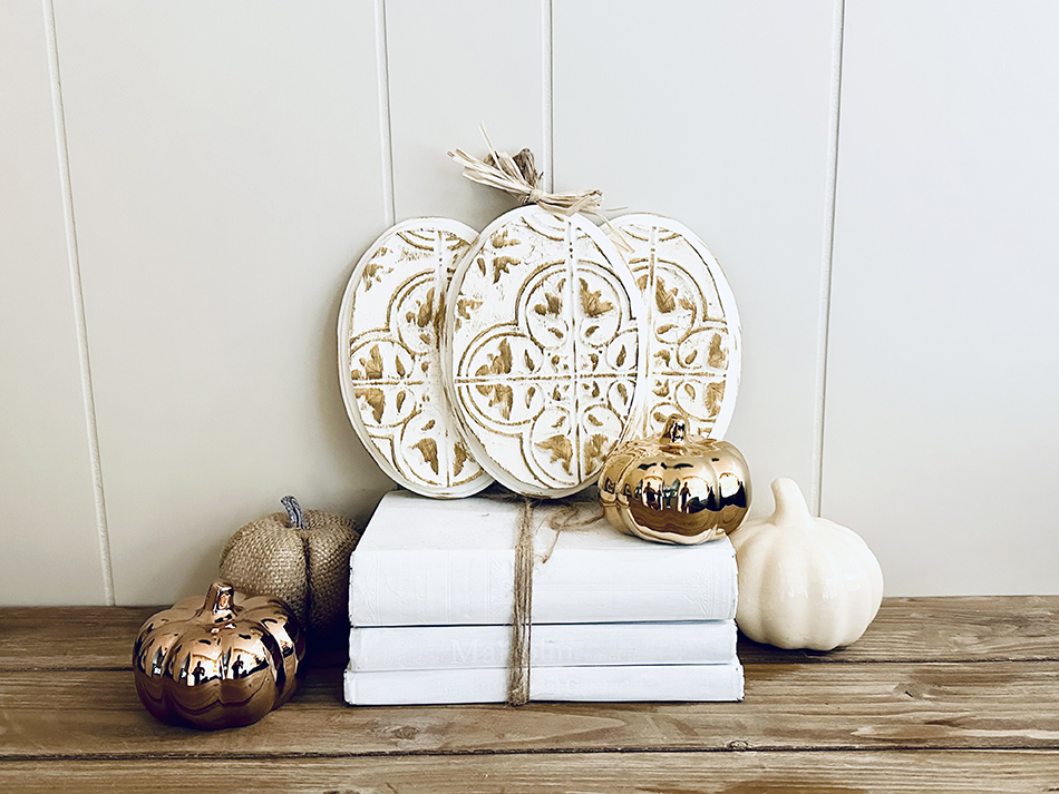 Cheap Dollar Tree Tin Pumpkin Thanksgiving Fall Craft Tutorial for Adults