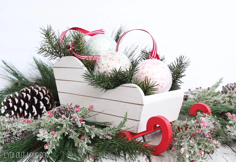 Christmas Bath Bomb Ornaments by Lydi Out Loud