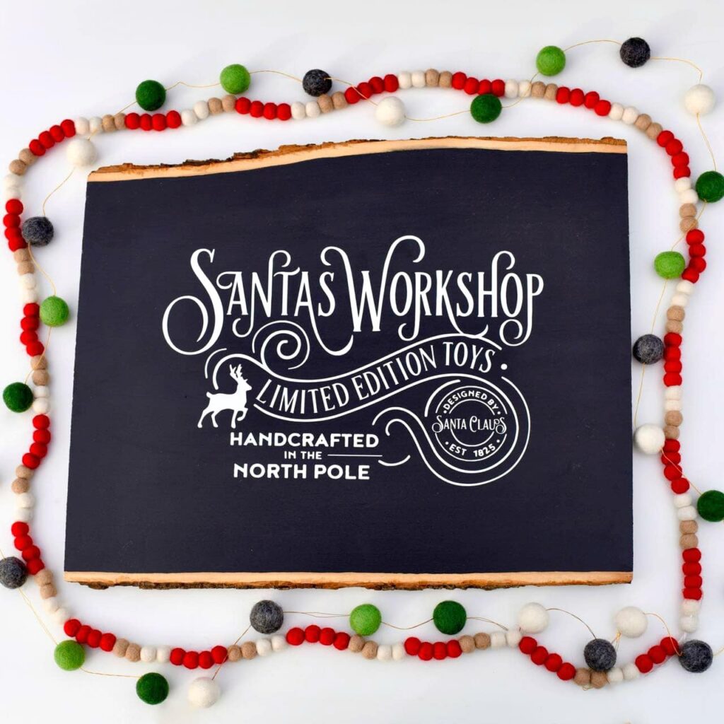Christmas Chalkboard Sign by Make Life Lovely