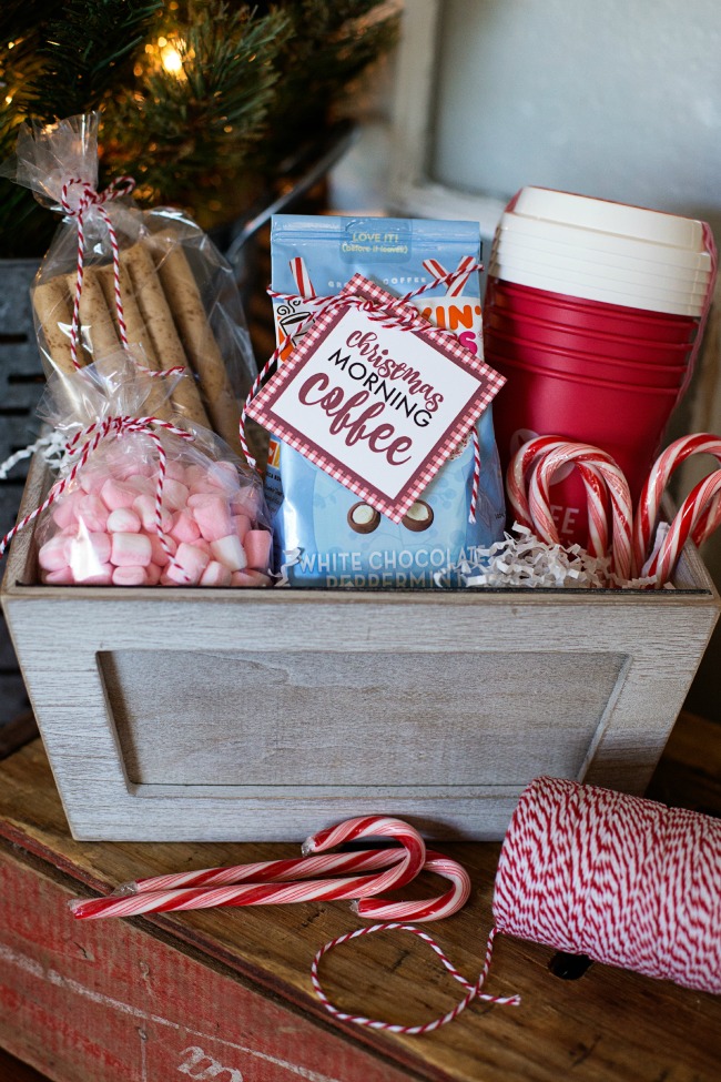 Christmas Morning Coffee Gift Basket by A Night Owl Blog
