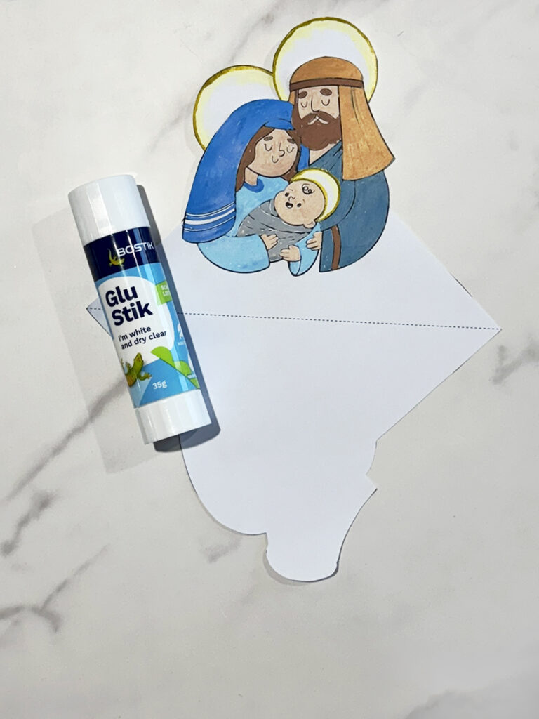 Christmas nativity Candle Holder Step 3