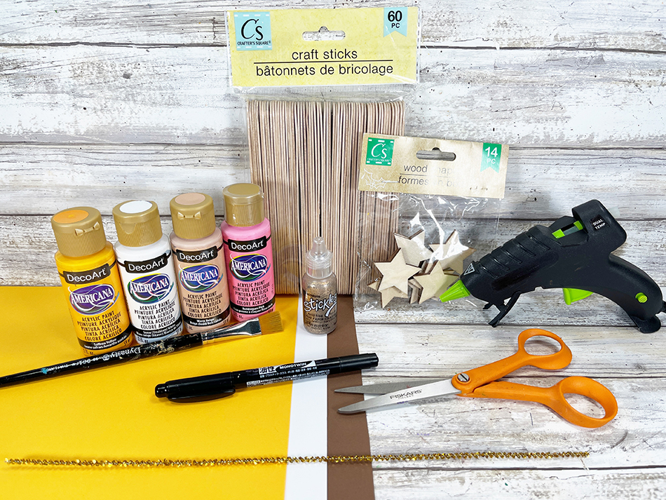 Craft Stick Angel Materials