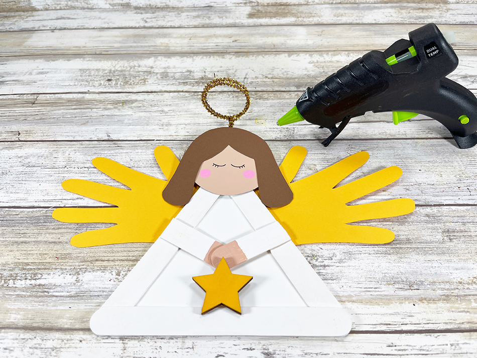 Craft Stick Angel Step 13