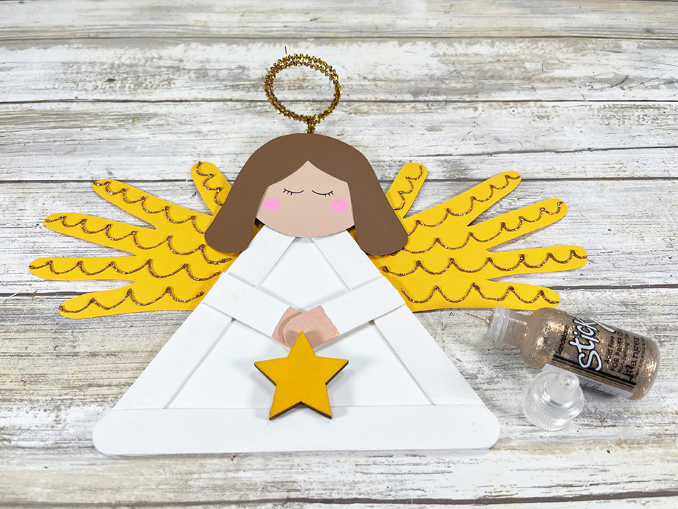 Craft Stick Angel Step 14