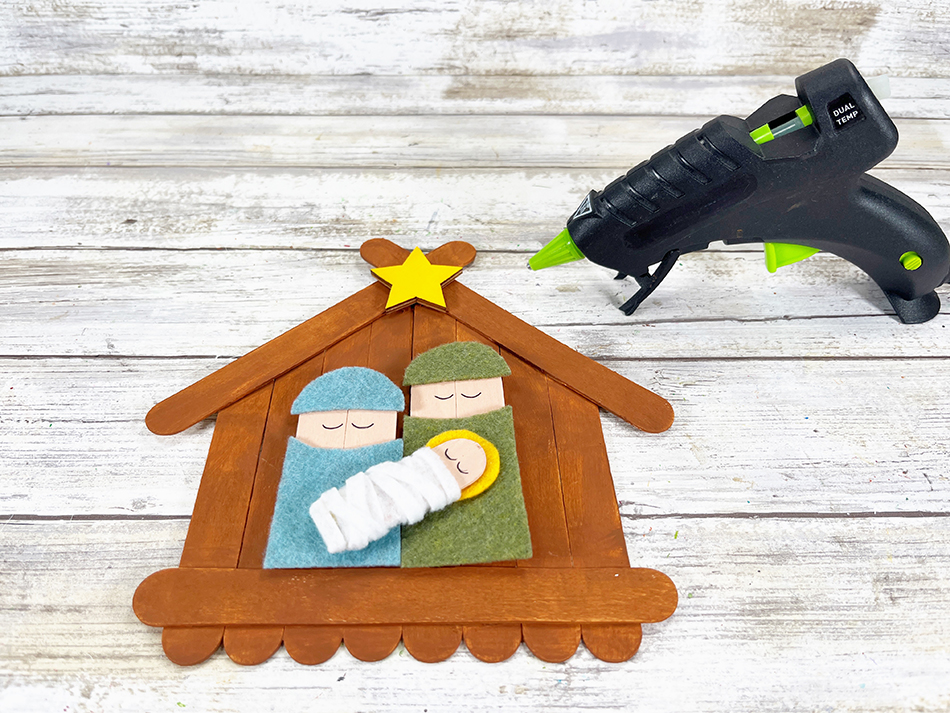 Craft Stick Nativity Craft for Kids Step 12