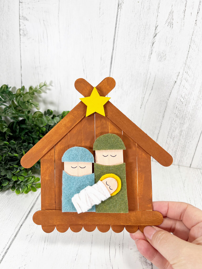 Craft Stick Nativity Craft for Kids Step 13