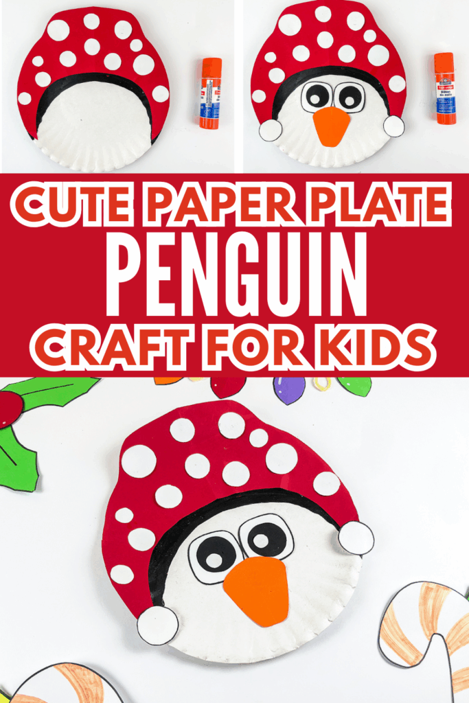Cute DIY Paper Plate Penguin Craft for Kids with Template
