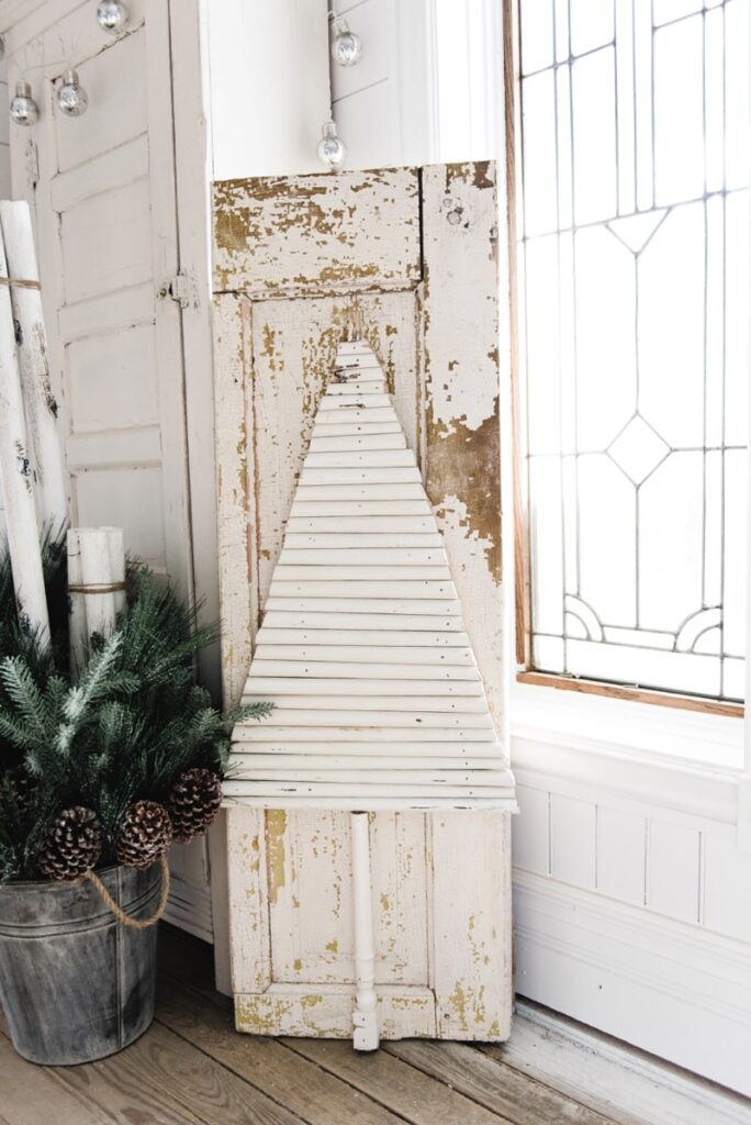 DIY Antique Spindle Christmas Tree Liz Marie Blog