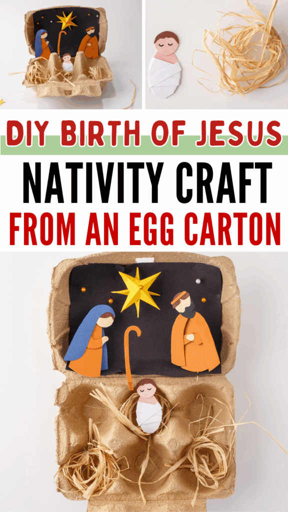 DIY Birth of Baby Jesus Christian Christmas Nativity Craft