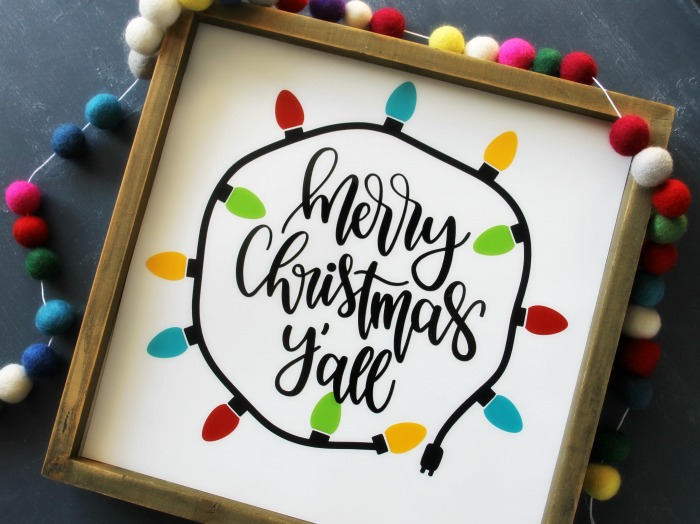 DIY Christmas Sign Tutorial by Gingersnap Crafts