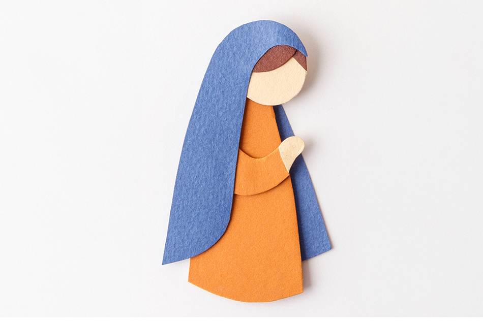 DIY Egg Carton Birth of Baby Jesus Nativity Craft Step 2