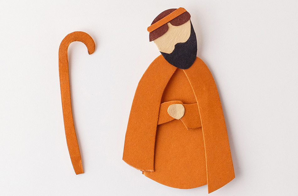 DIY Egg Carton Birth of Baby Jesus Nativity Craft Step 3