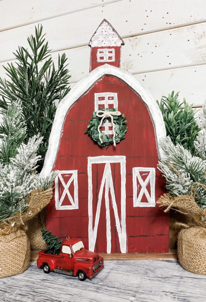 DIY Foam Board Christmas Barn