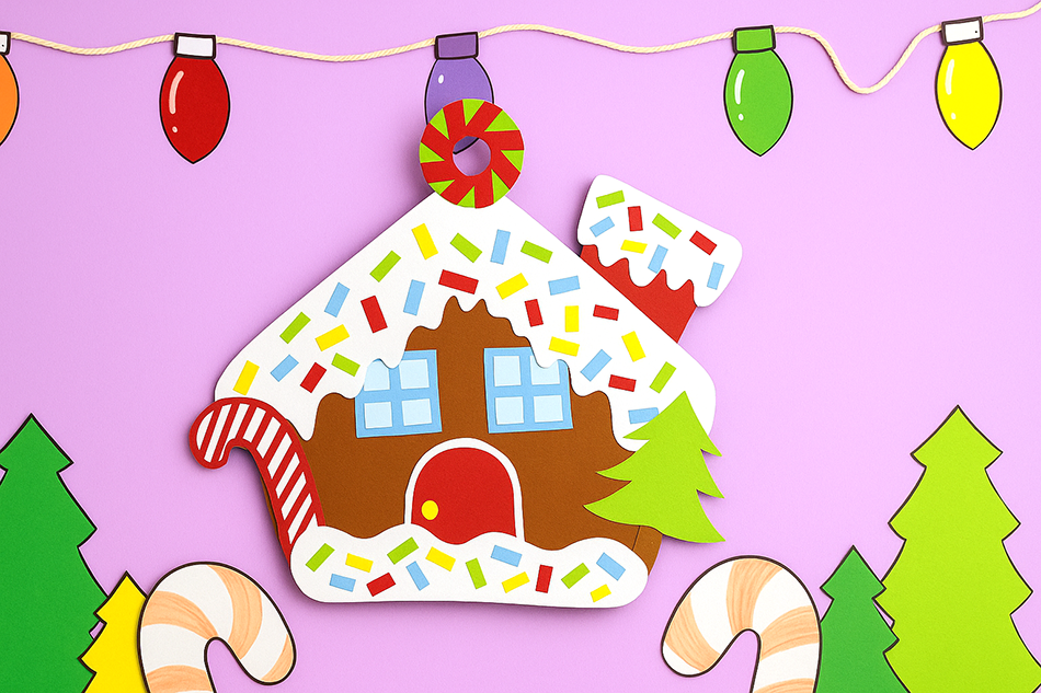 DIY Gingerbread paper Plate Craft for kids