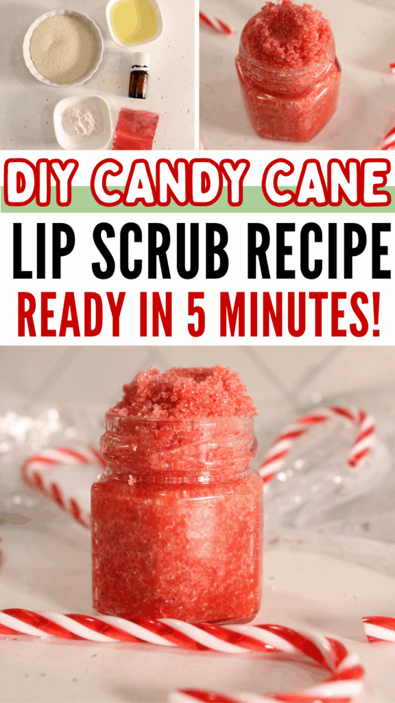 DIY Homemade Candy Cane Christmas Lip Balm Recipe (for Home or Gifts)