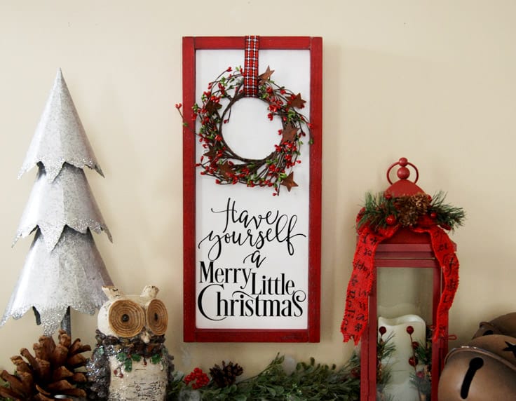 DIY Rustic Christmas Sign by butron avenue