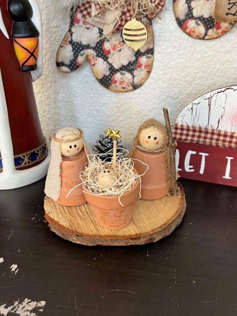 DIY Terra Cotta Pot Nativity Set by Manda Panda Projects
