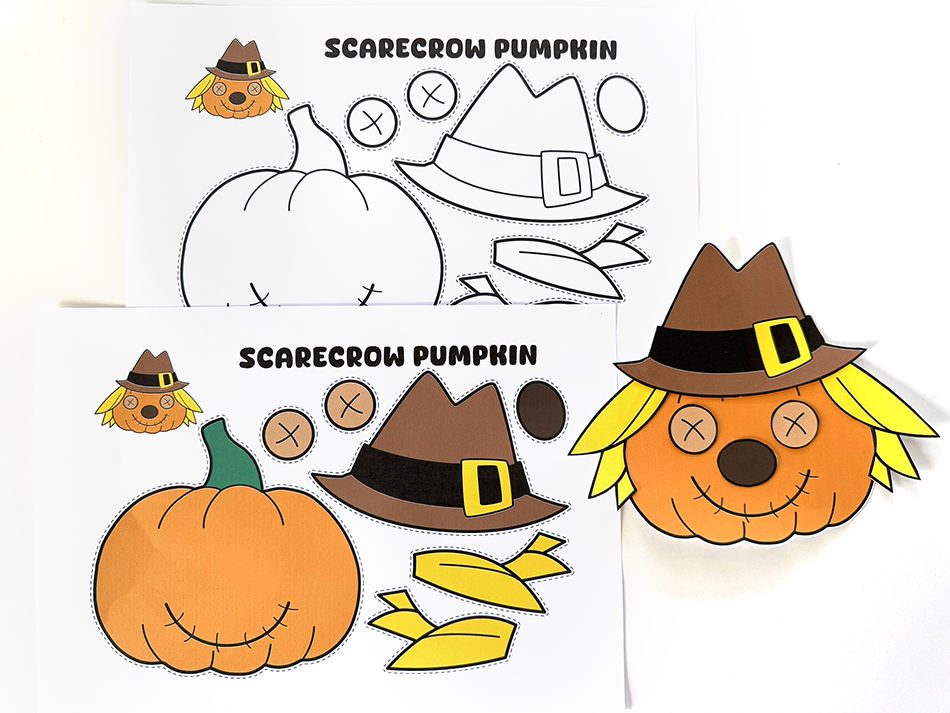 Disguise a Pumpkin as a Scarecrow Craft Project Materials