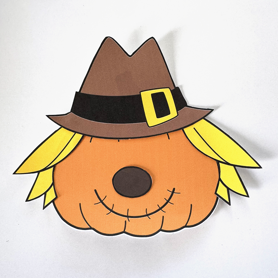 Disguise a Pumpkin as a Scarecrow Craft Project Step 4