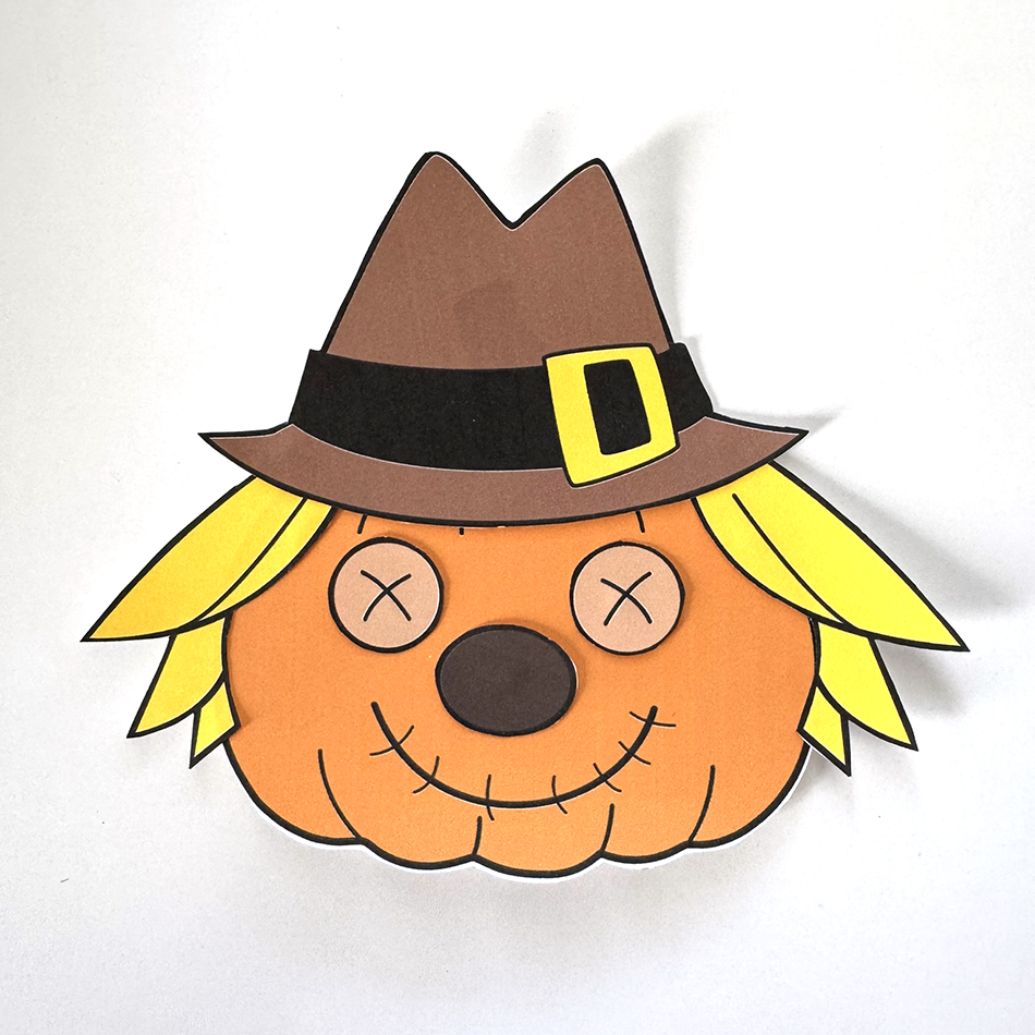 Disguise a Pumpkin as a Scarecrow Craft Project Step 5