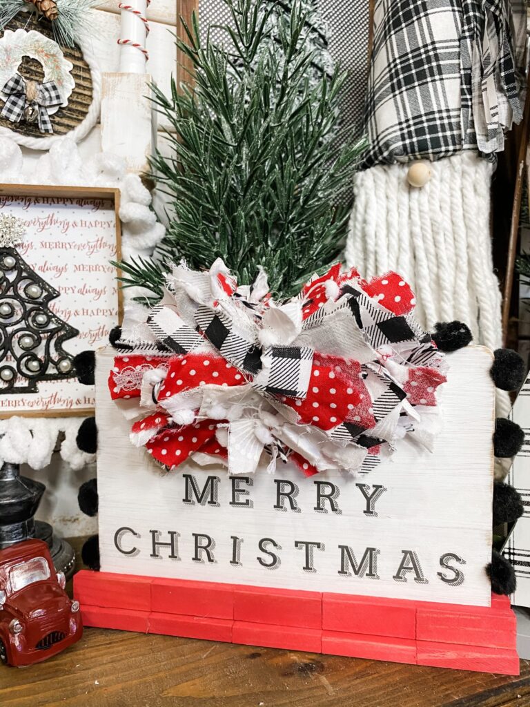 Dollar Tree Cutting Board Christmas Sign by the Makers Map