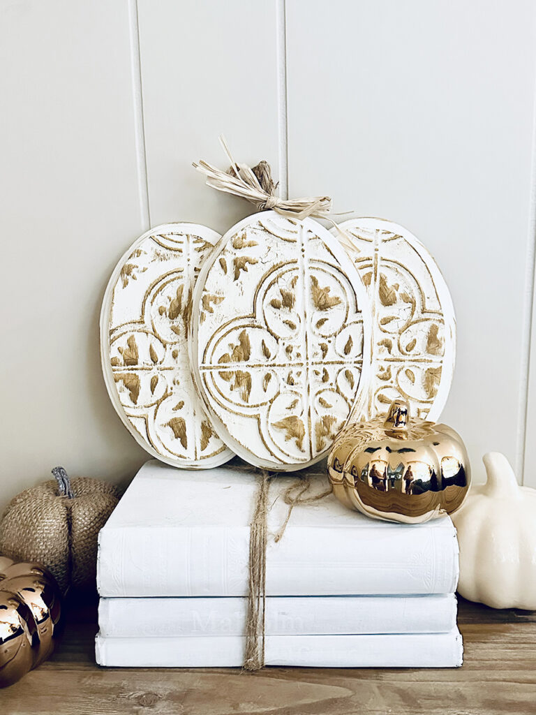 Dollar Tree Tin Pumpkin Thanksgiving Fall Craft Tutorial for Adults
