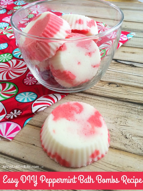 Easy DIY Peppermint Bath Bombs Recipe by Anns entitled life