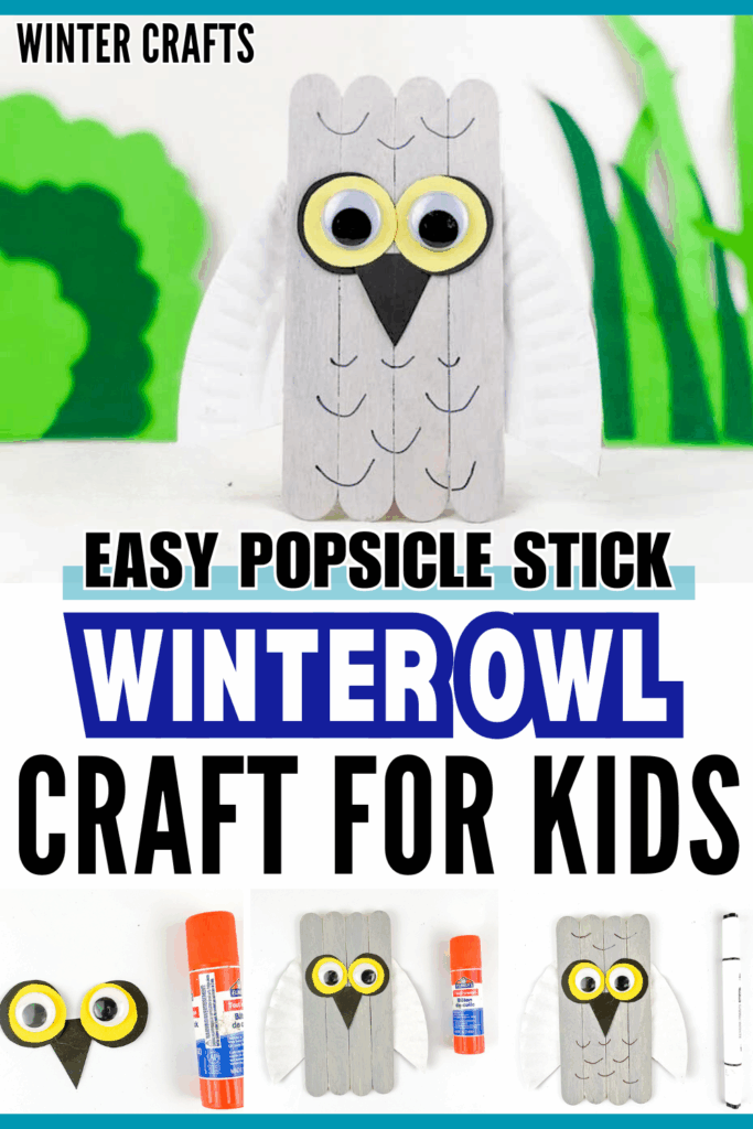 Easy DIY Winter Owl Popsicle Stick Craft for Kids to Make