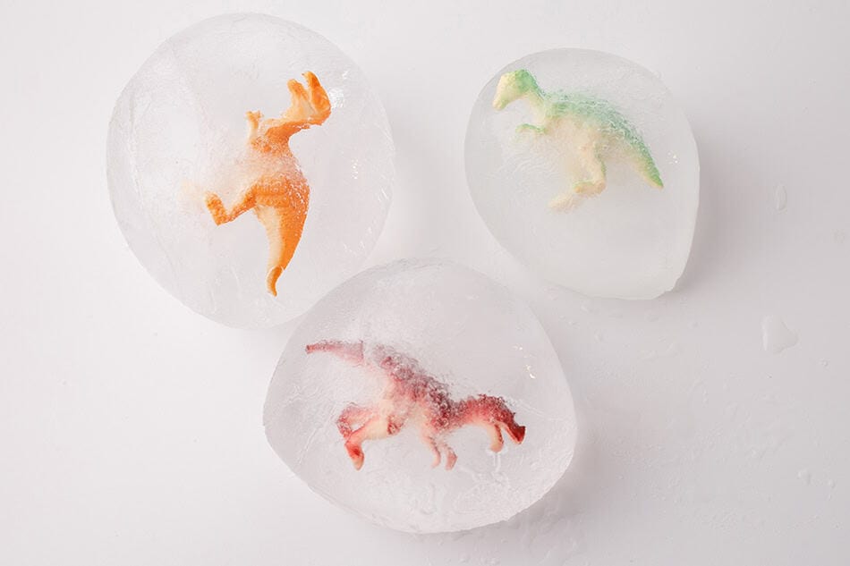 Frozen Dinosaur Eggs - Ice Play Simple Sensory Activity