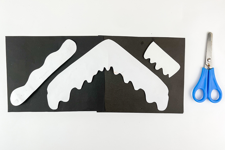 Gingerbread House Paper Plate Craft Step 2