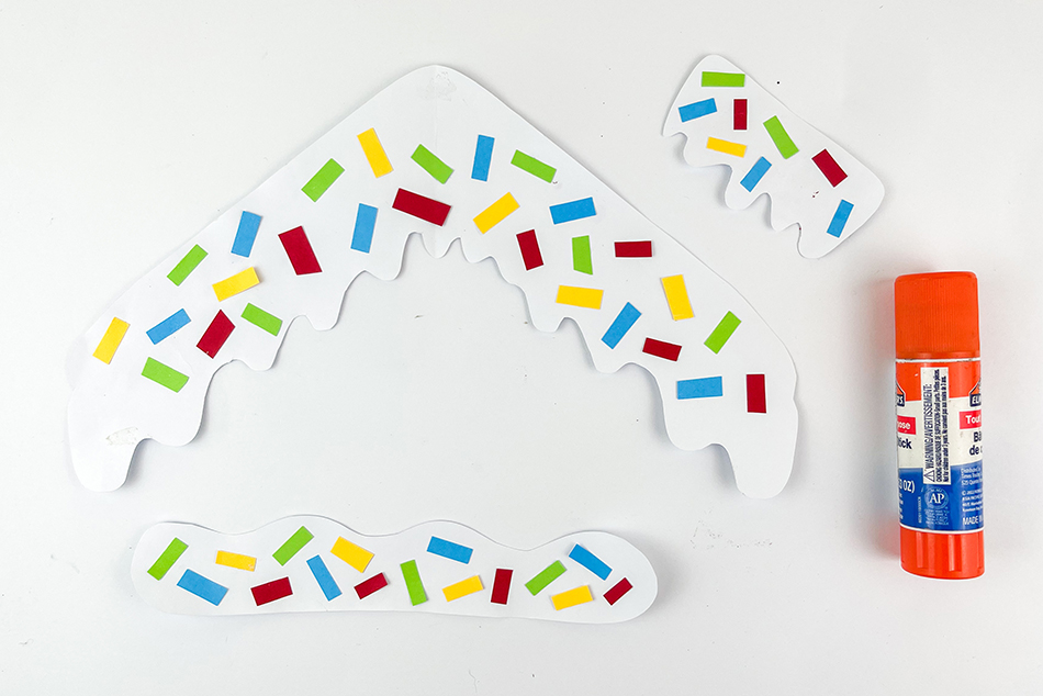 Gingerbread House Paper Plate Craft Step 5