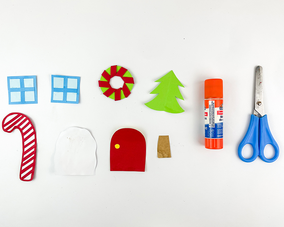 Gingerbread House Paper Plate Craft Step 8