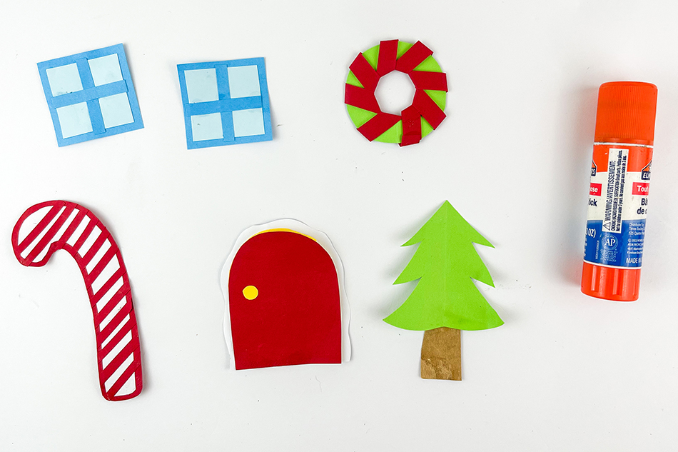 Gingerbread House Paper Plate Craft Step 9