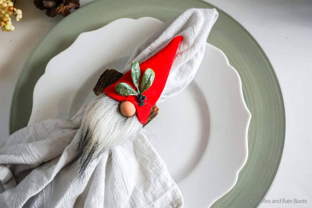 Gnome Napkin Rings by Ruffles and Rain boots