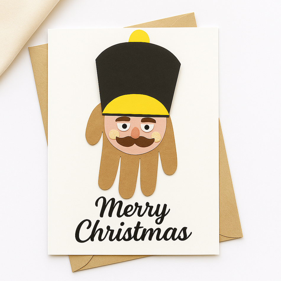 Handprint Christmas Nutcracker Keepsake Craft for Kids