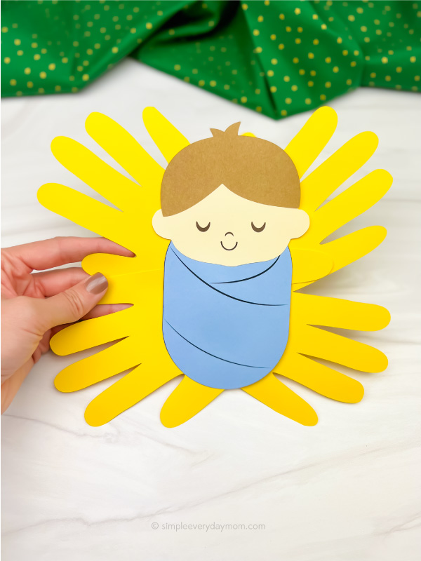 Handprint Manger Craft For Kids [Free Template] by Simple Everyday Mom