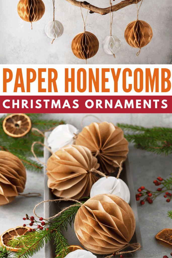 How to Make Paper Honeycomb Christmas Decoration Balls Tutorial