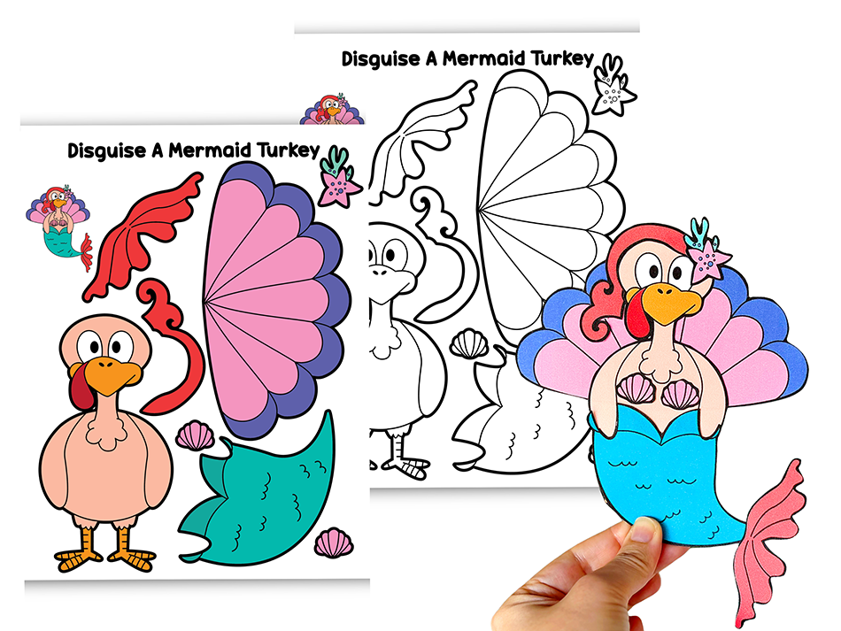 Mermaid Turkey Disguise Materials