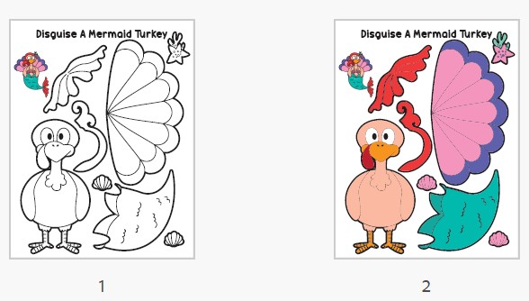 Mermaid Turkey Disguise Options