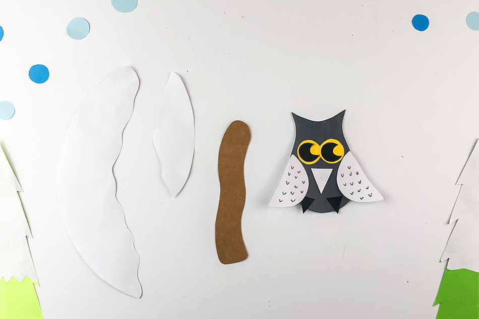 Moving Owl Craft Step 6