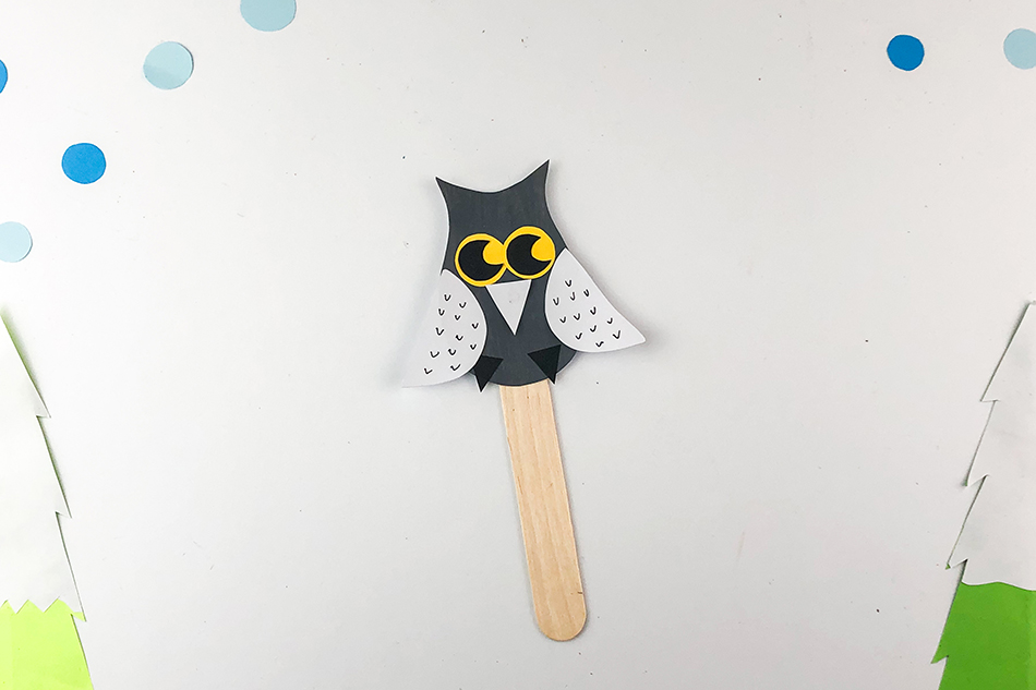 Moving Owl Craft Step 7