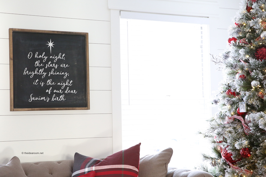 Oh Holy Night Christmas Sign by the Idea Room