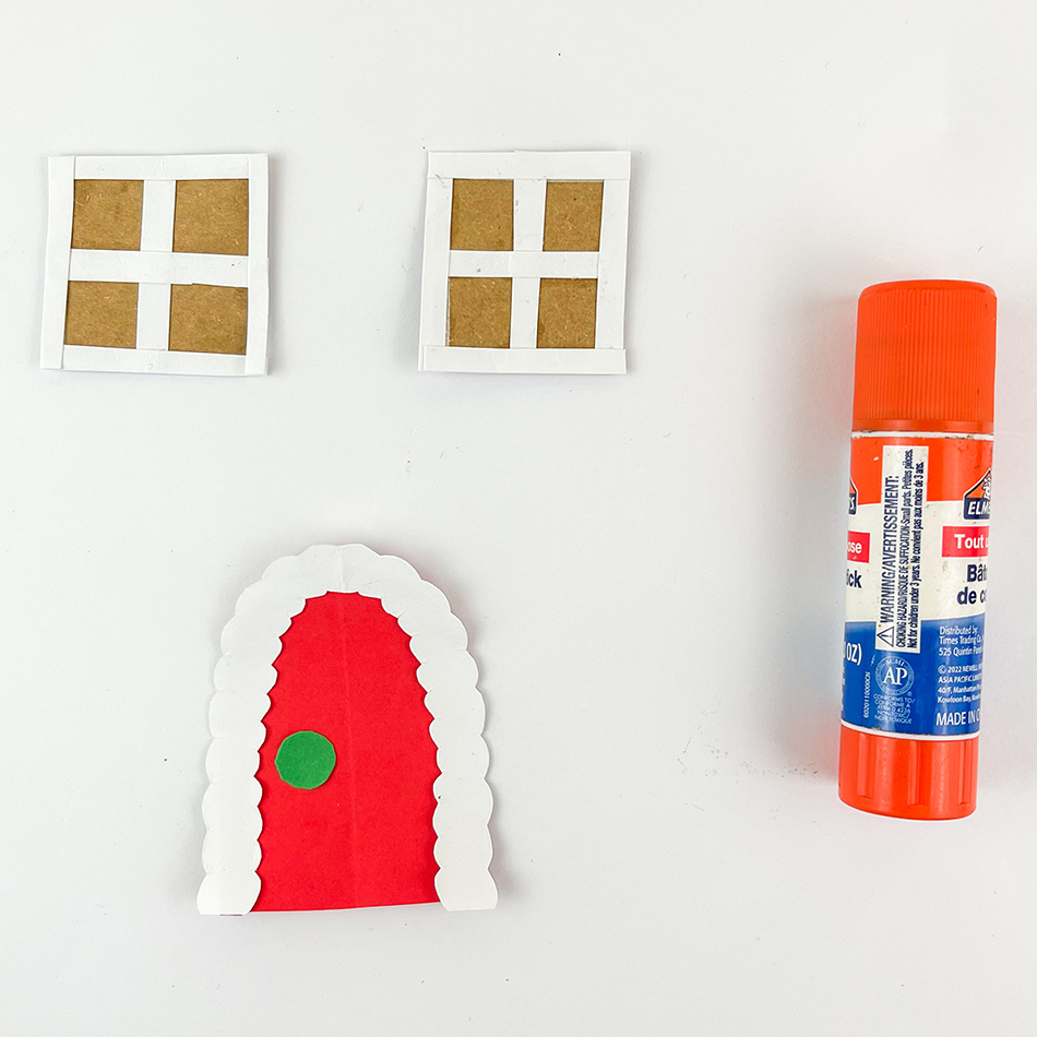 Paper Bag Gingerbread House Step 7