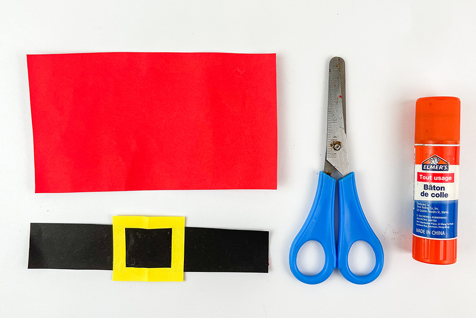 Paper Bag Santa Step 2