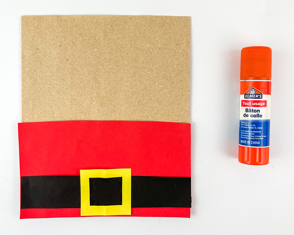 Paper Bag Santa Step 3