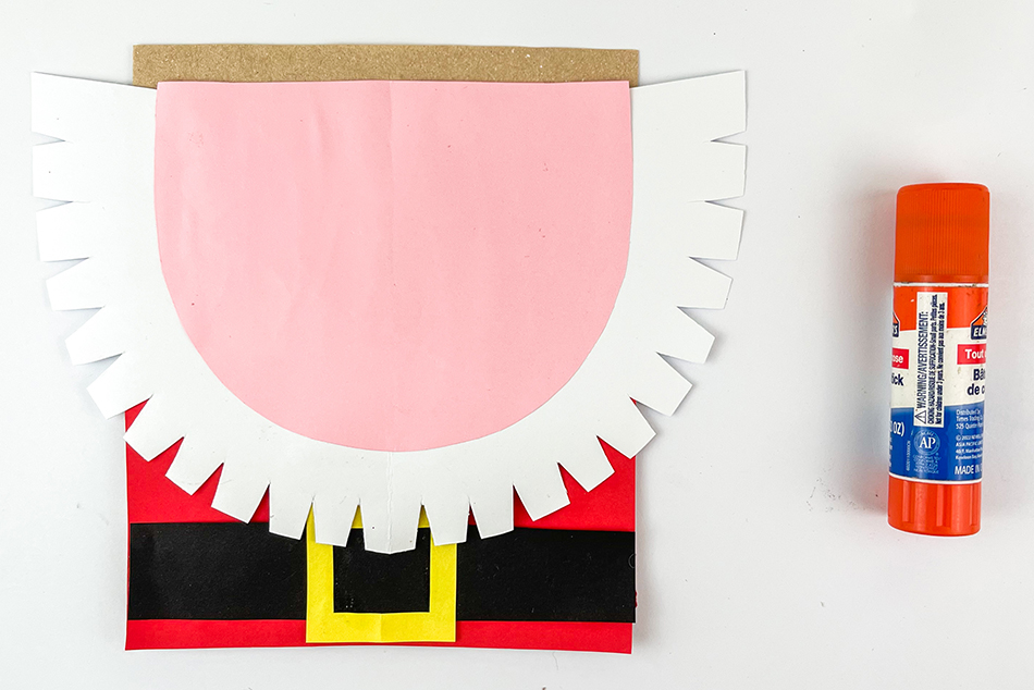 Paper Bag Santa Step 6