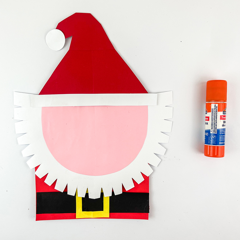 Paper Bag Santa Step 8