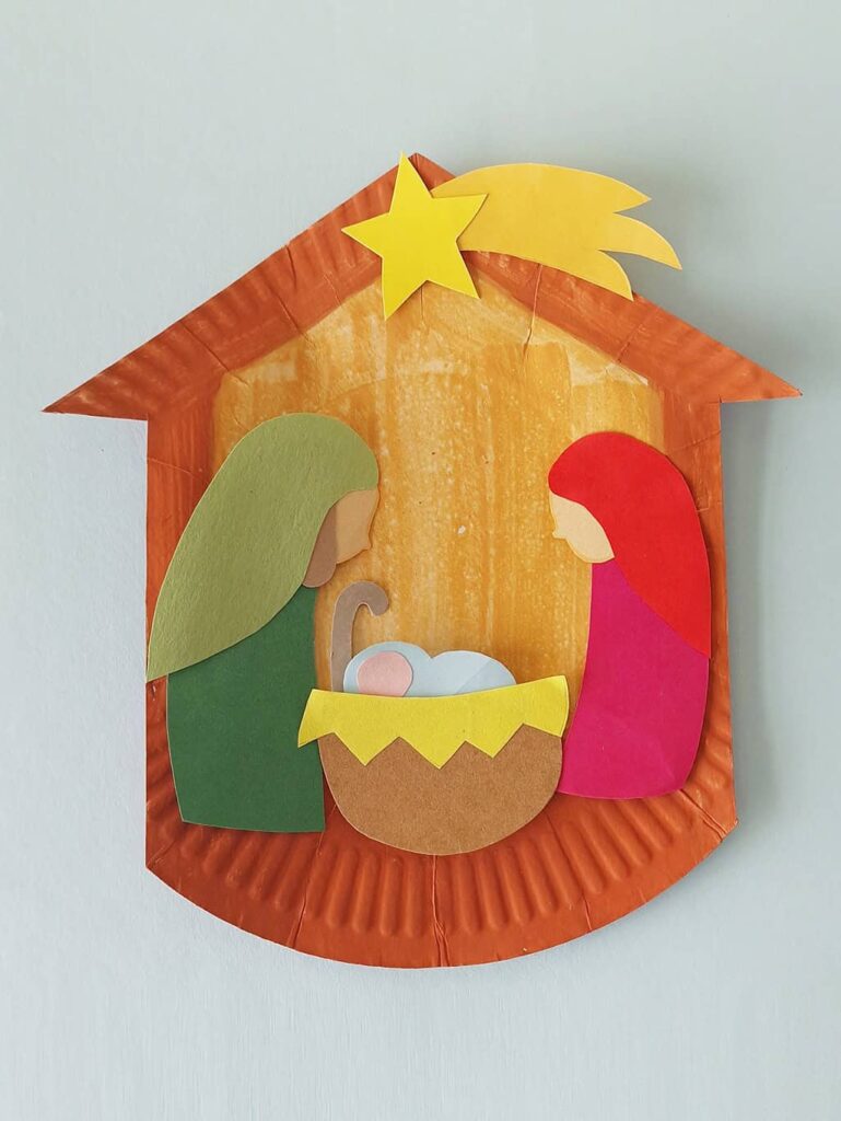 Paper Plate Nativity Craft by Big Family Blessings
