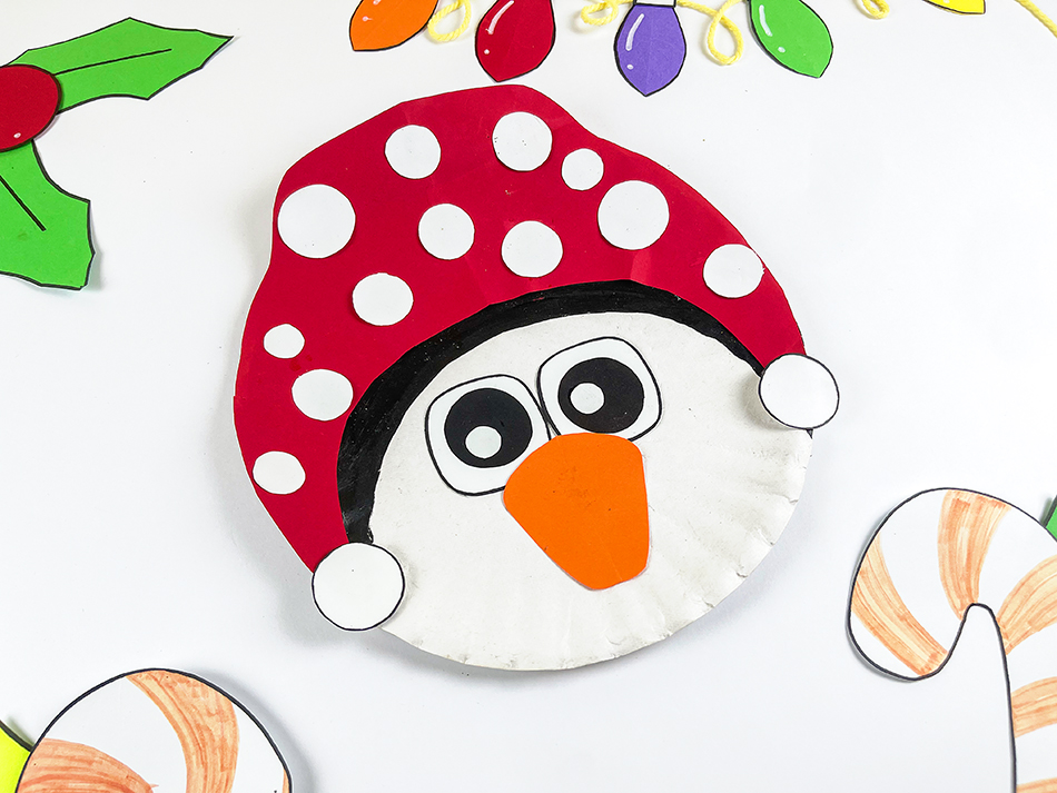 Plate Penguin Winter Craft for Kids